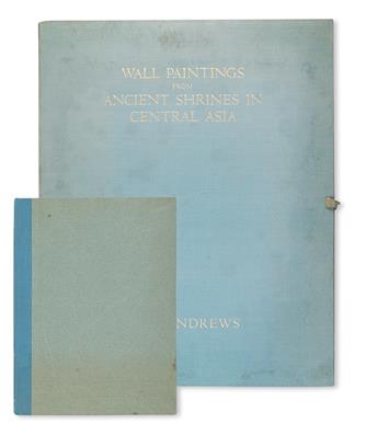 ANDREWS, FREDERICK HENRY. Wall Paintings from Ancient Shrines in Central Asia recovered by Sir Aurel Stein, K.C.I.E.  2 vols.  1948